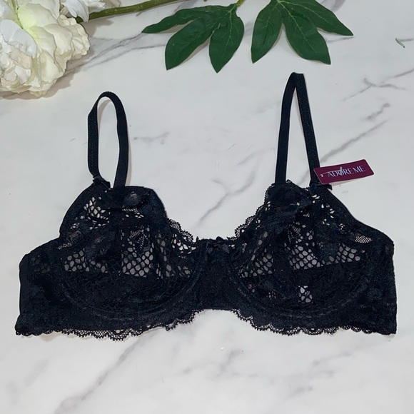 Adore Me Non Padded Lace Wire Bra size 32D - Picture 3 of 13